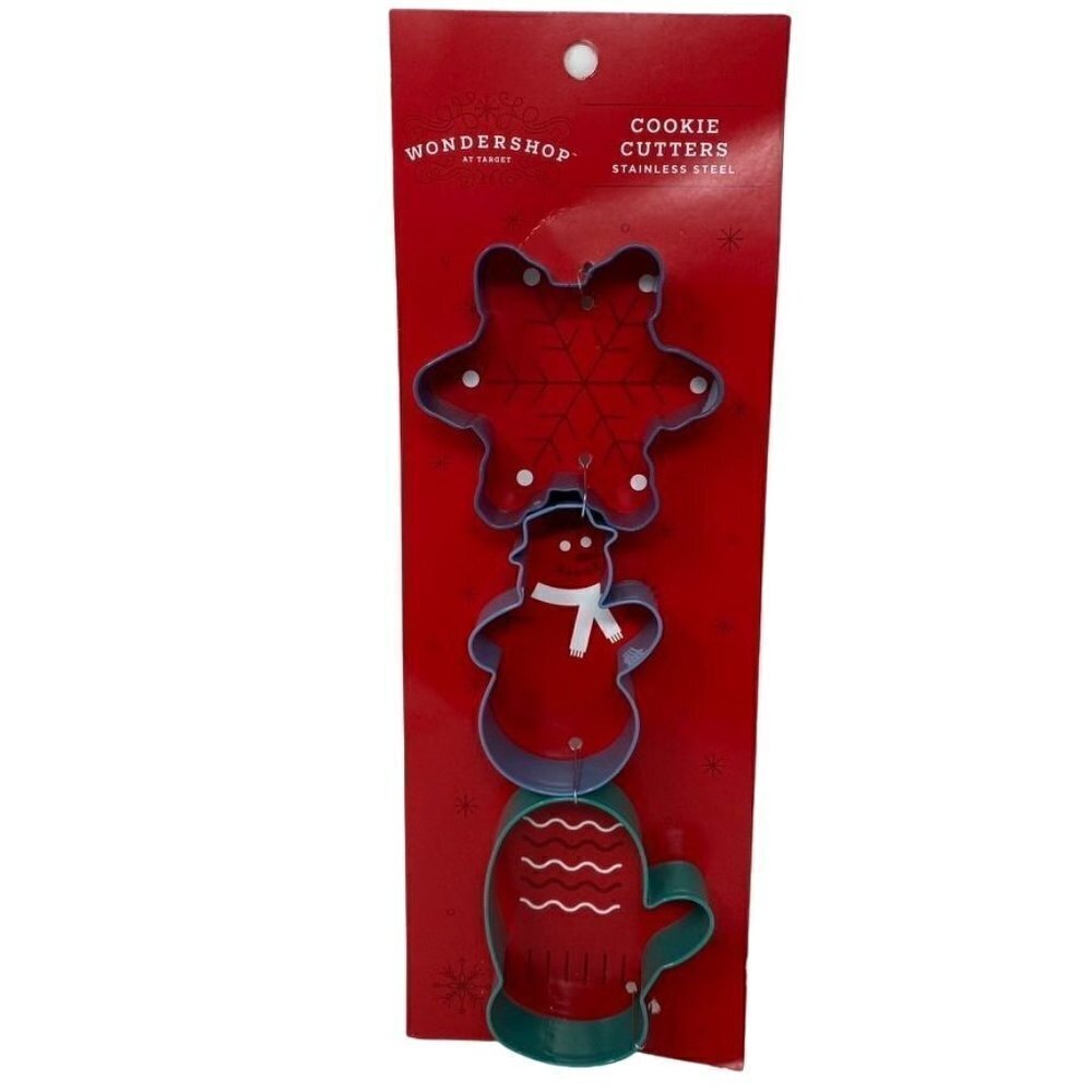 Target Wondershop Holiday Cookie Cutters Snowflake Snowman Mitten